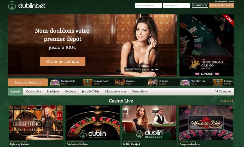 Bonus du dublinbet Casino