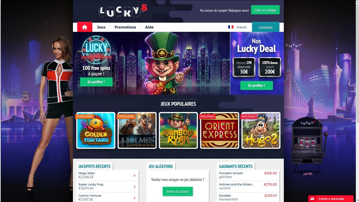 Jeux Lucky8 Casino